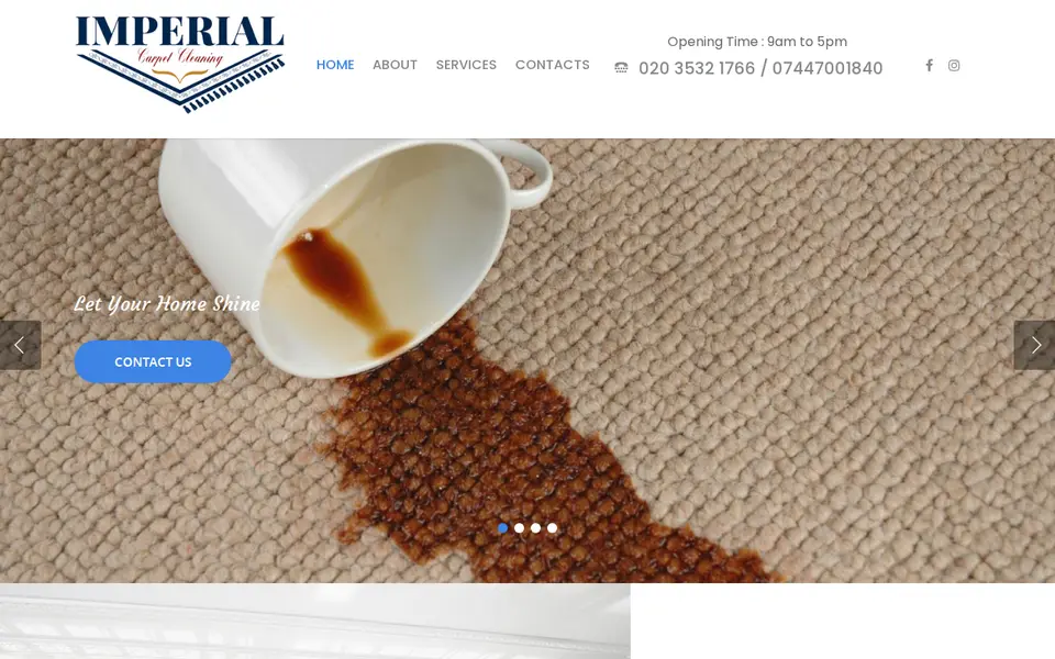 The top of imperialcarpetcleaning.co.uk