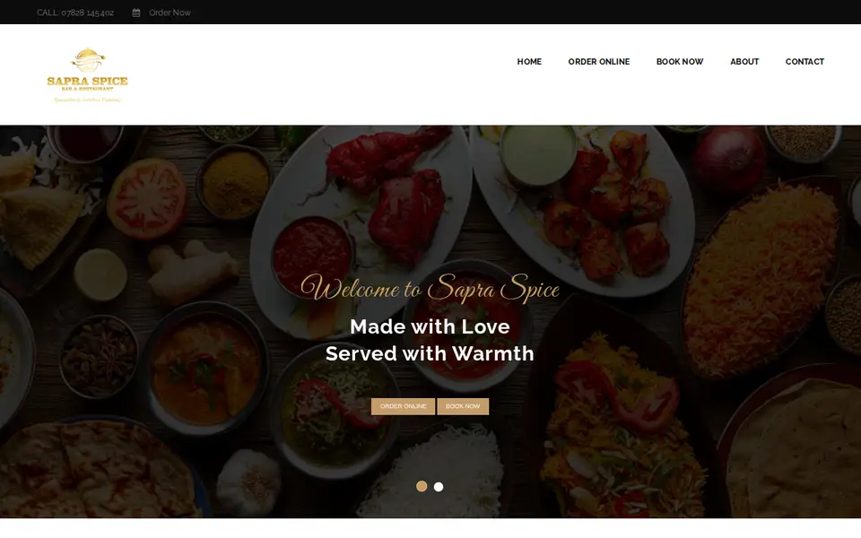 The top of sapraspice.uk