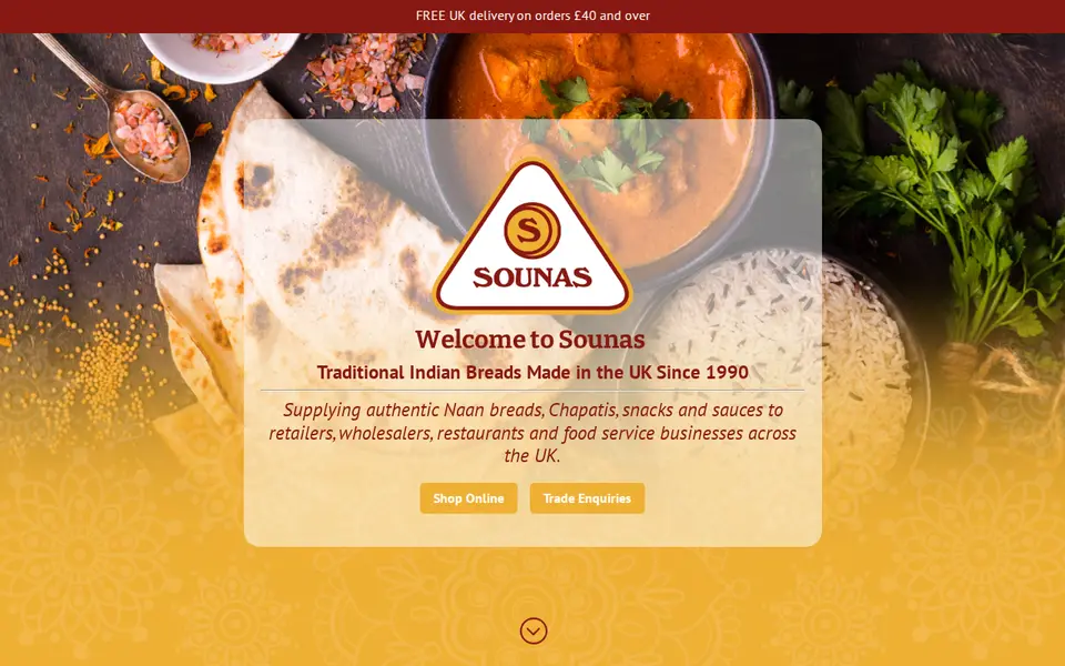 The top of sounas.com