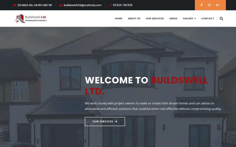 The top of buildswellltd.co.uk