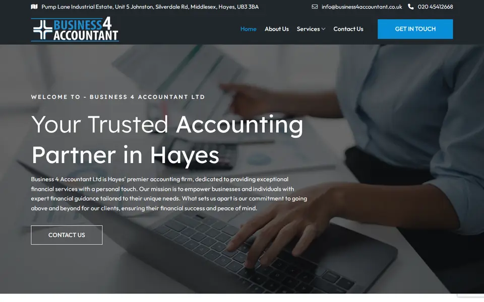 The top of business4accountant.co.uk