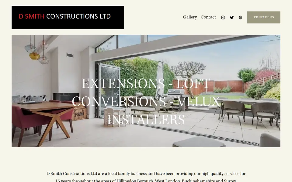 The top of dsmithconstructions.co.uk