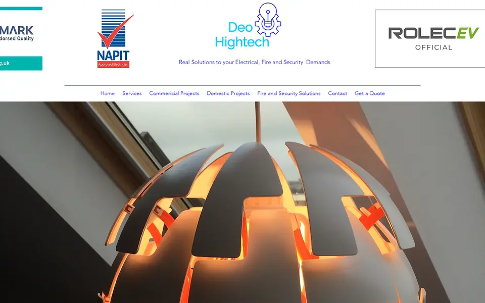 The top of deohightech.co.uk