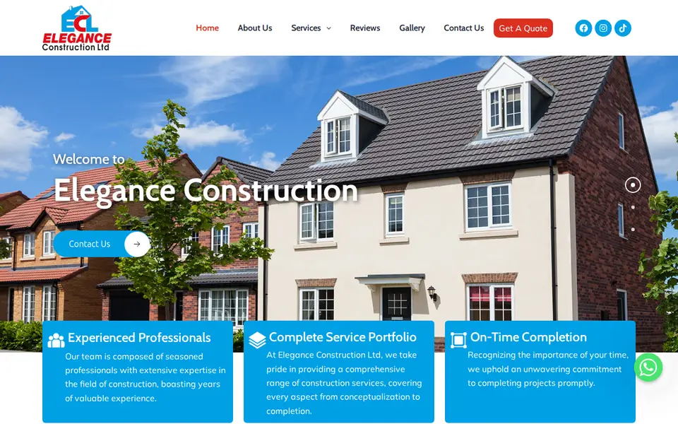 The top of eleganceconstructionservices.co.uk
