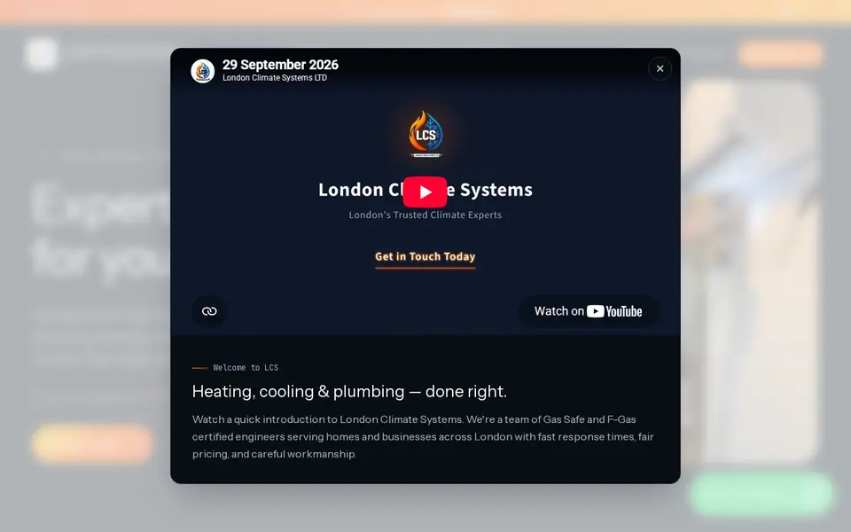 The top of londonclimatesystems.com
