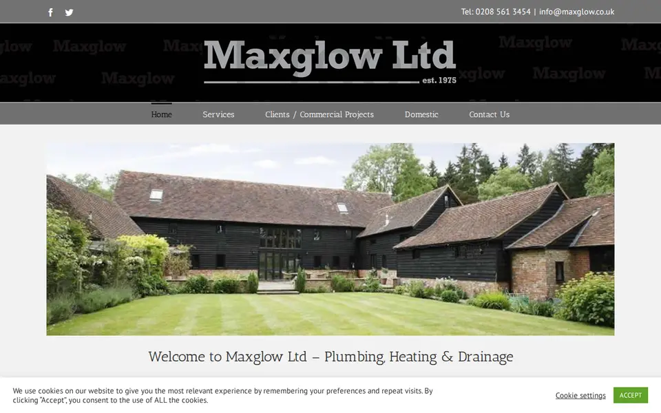 The top of maxglowltd.co.uk