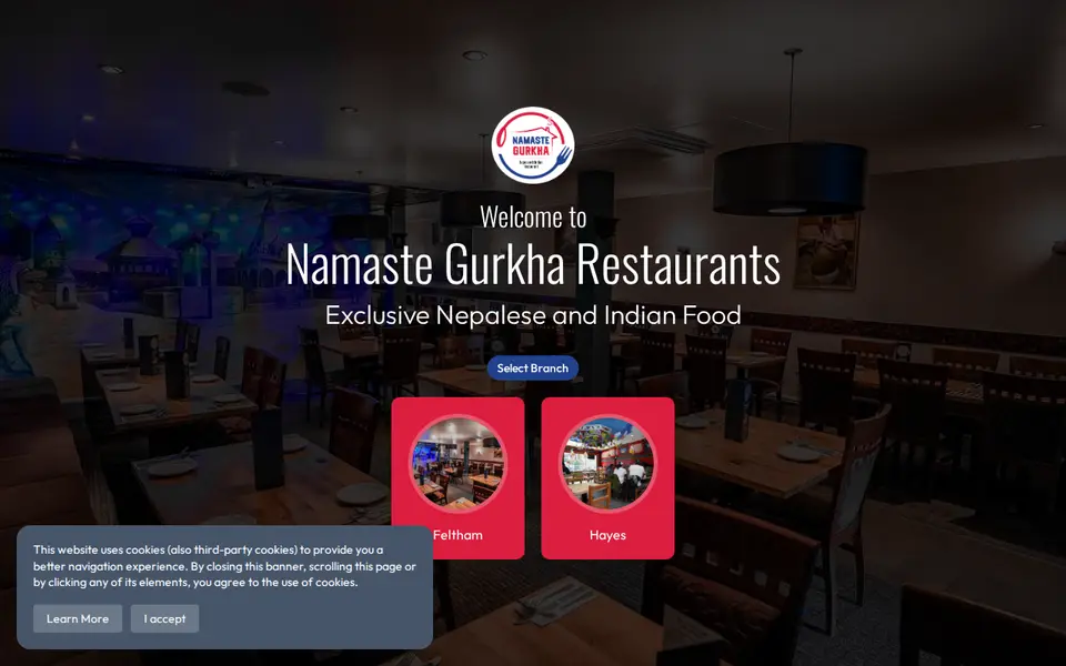 The top of namastegurkharestaurants.co.uk