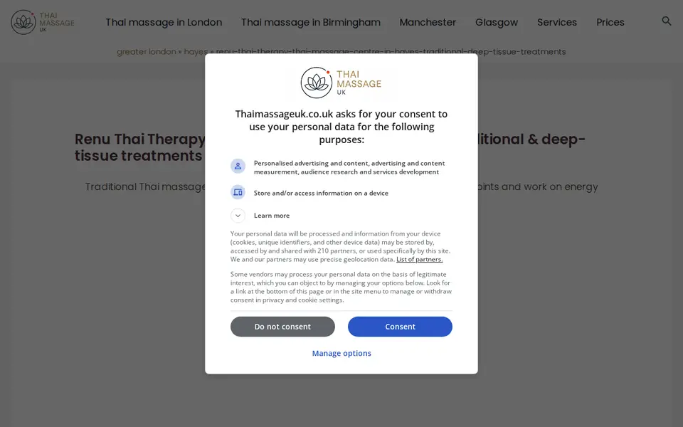The top of thaimassageuk.co.uk