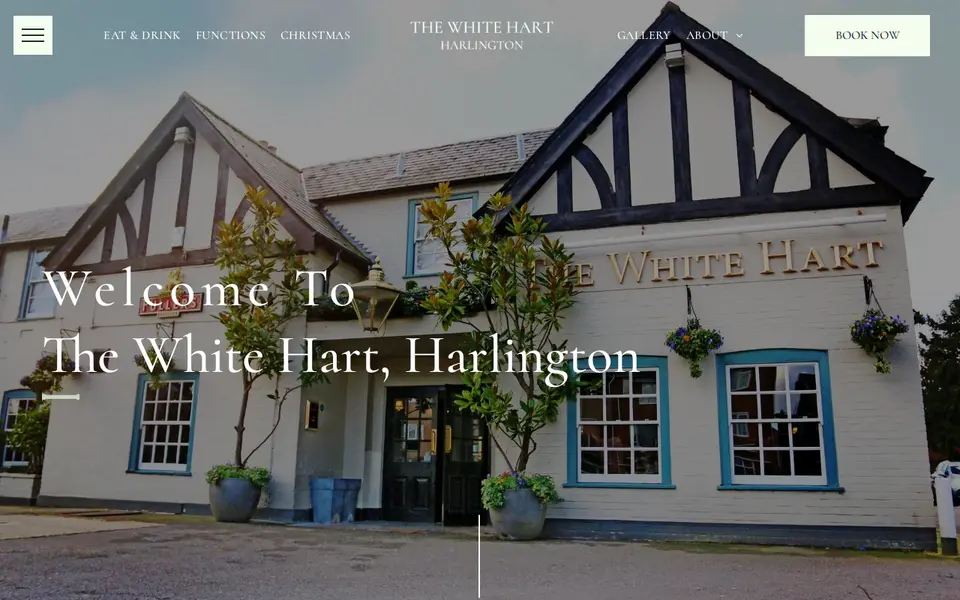 The top of whitehartharlington.co.uk