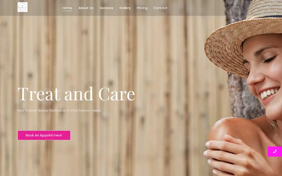 The top of treatandcare.co.uk