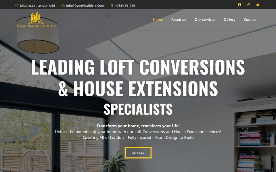 The top of dymekbuilders.com