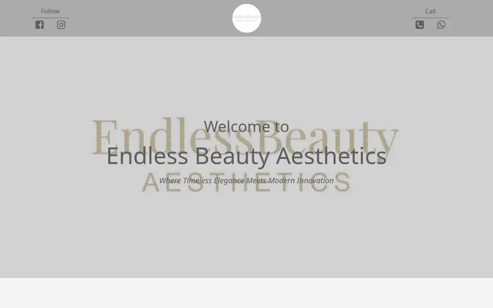 The top of endlessbeautyaesthtics.facesconsent.com
