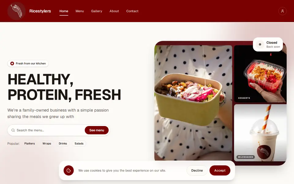 The top of ricestylers.co.uk