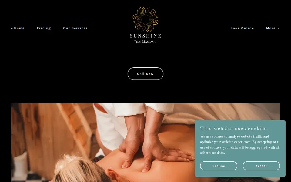 The top of sunshinemassage.co.uk