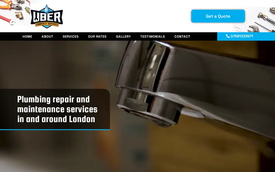 The top of uberpropertyservices.co.uk