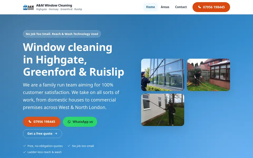 The top of amwindowcleaning.com