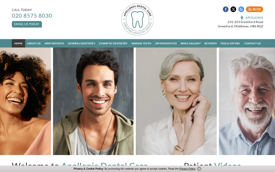 The top of apollonia-dental-care.co.uk
