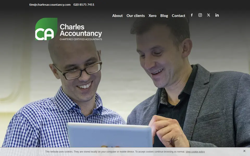 The top of charlesaccountancy.com