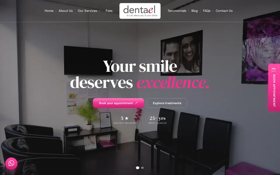 The top of dentael.com