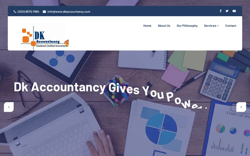 The top of dkaccountancy.com