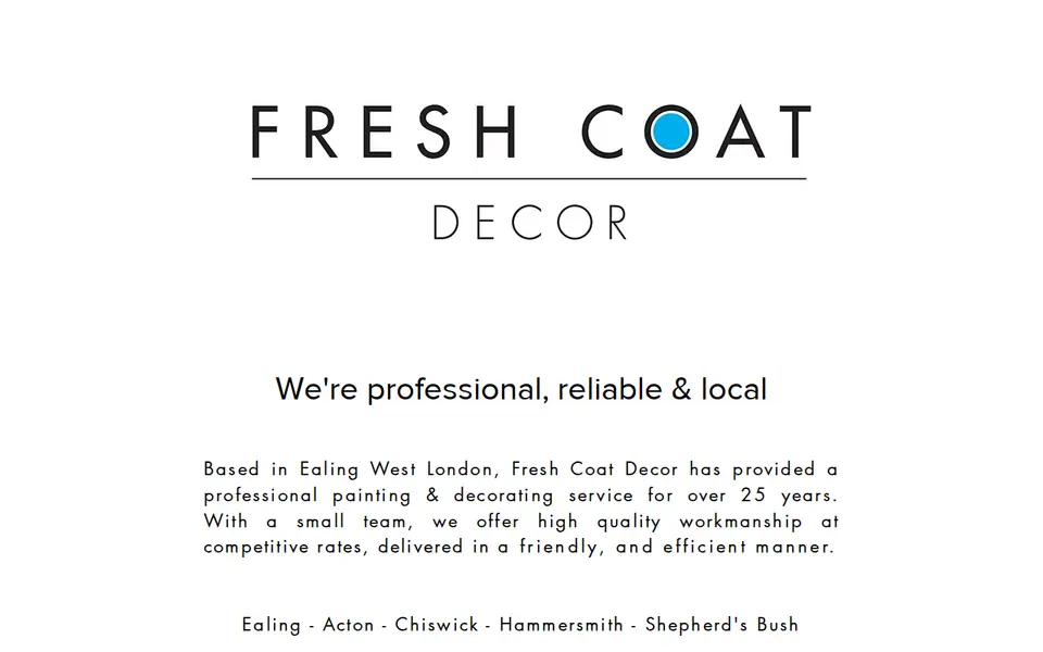 The top of freshcoatdecor.co.uk