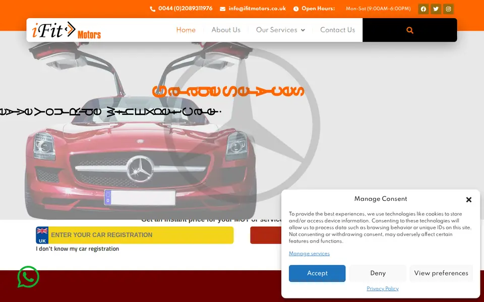 The top of ifitmotors.co.uk