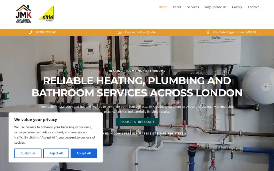 The top of jmkbuildingsolutions.co.uk