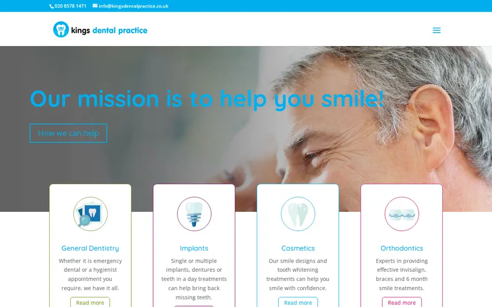The top of kingsdentalpractice.co.uk