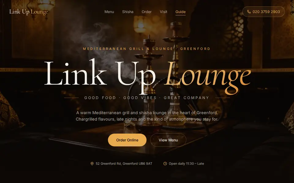 The top of linkup-lounge.com