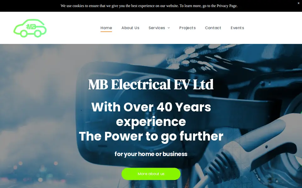 The top of mbelectricalev.com