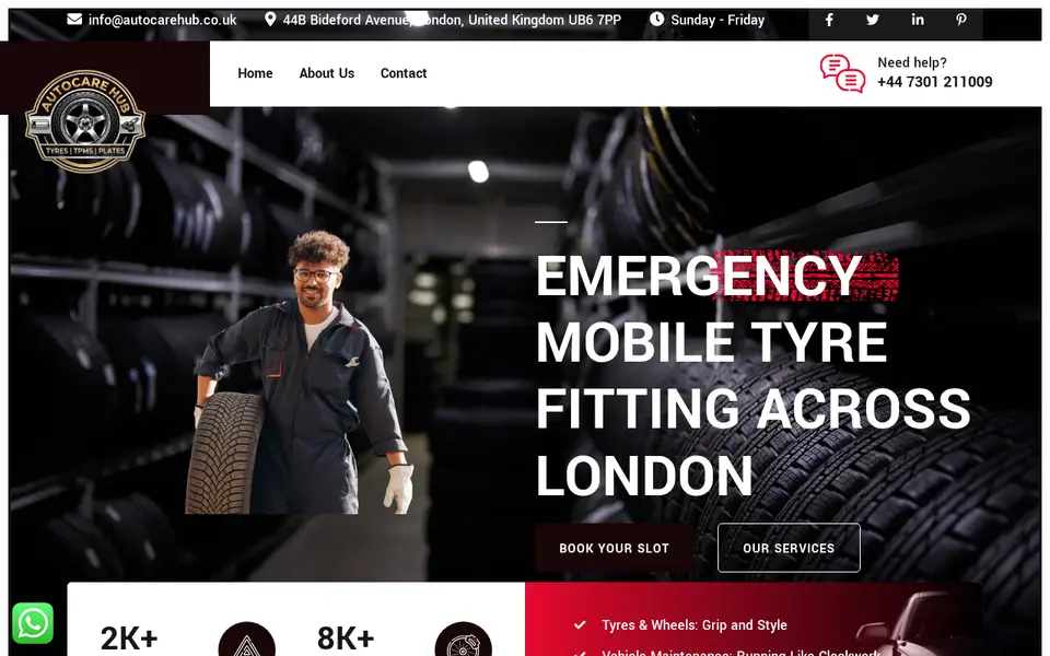 The top of autocarehub.co.uk