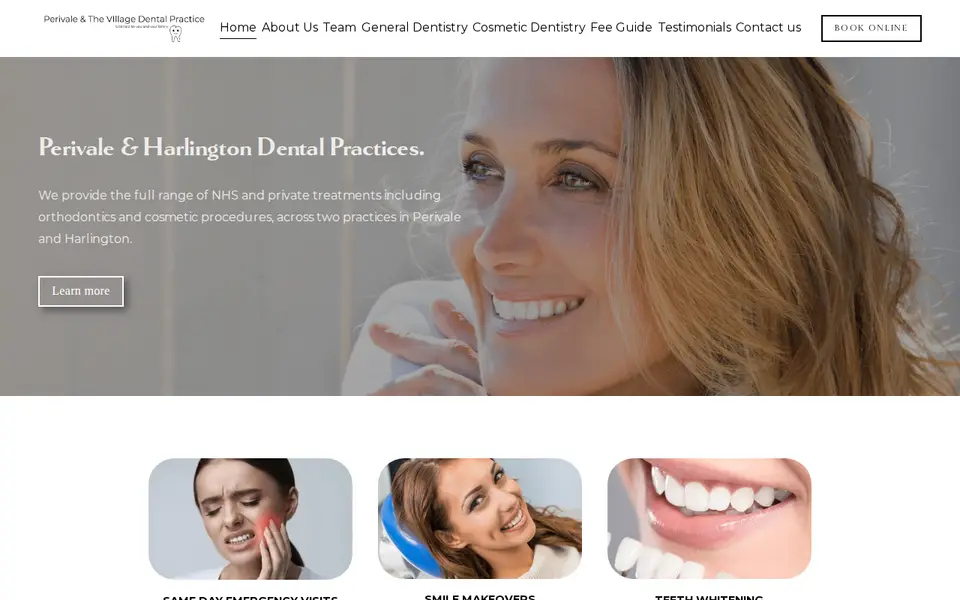 The top of perivaledentalpractice.com