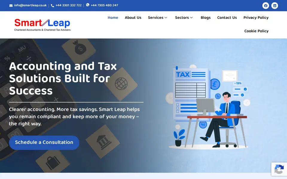 The top of smartleap.co.uk