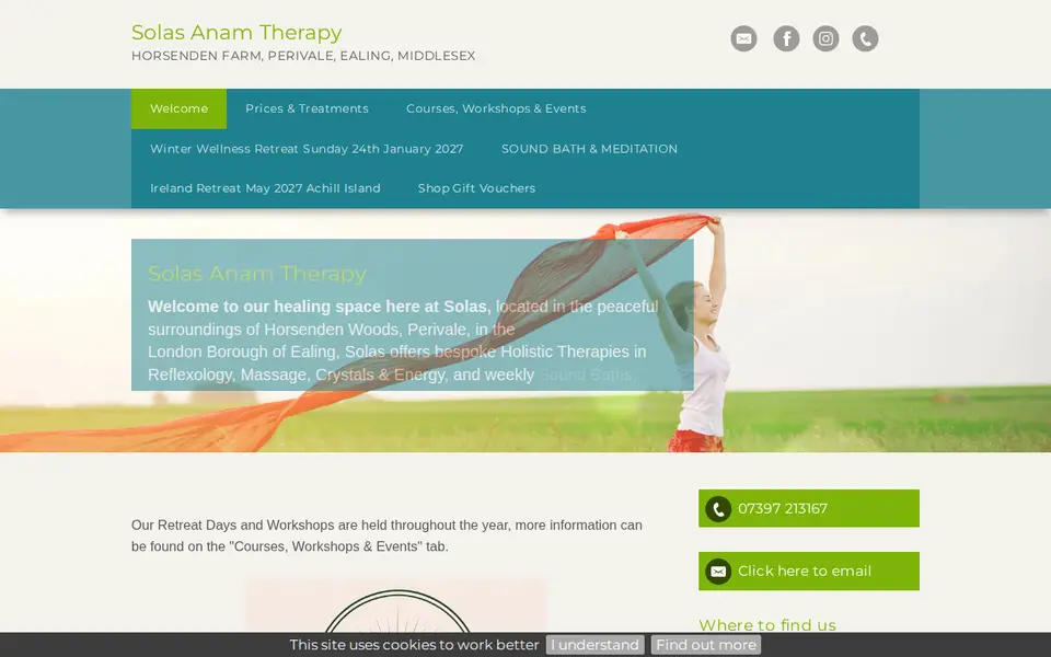 The top of solasanamtherapy.com