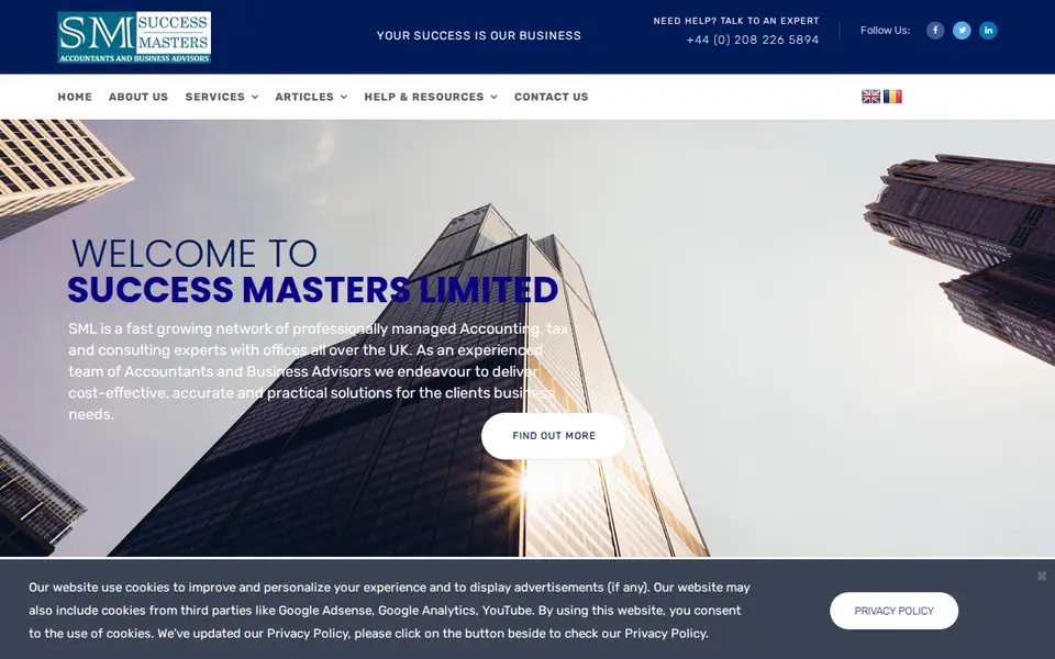 The top of success-masters.co.uk