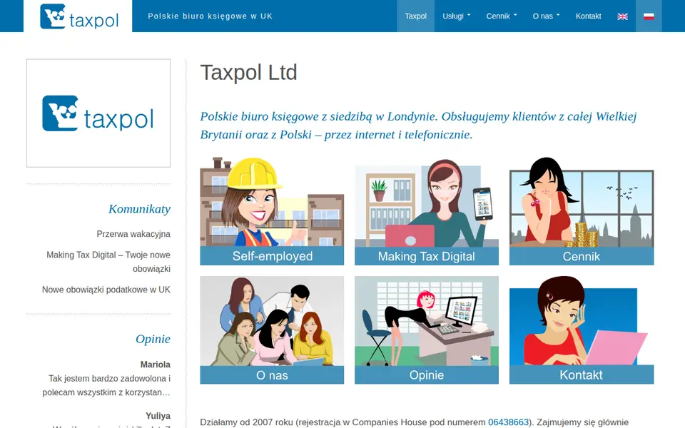 The top of taxpol.ltd.uk