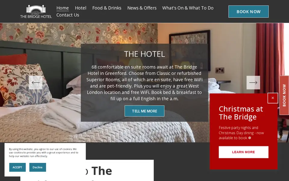 The top of thebridgehotel.com