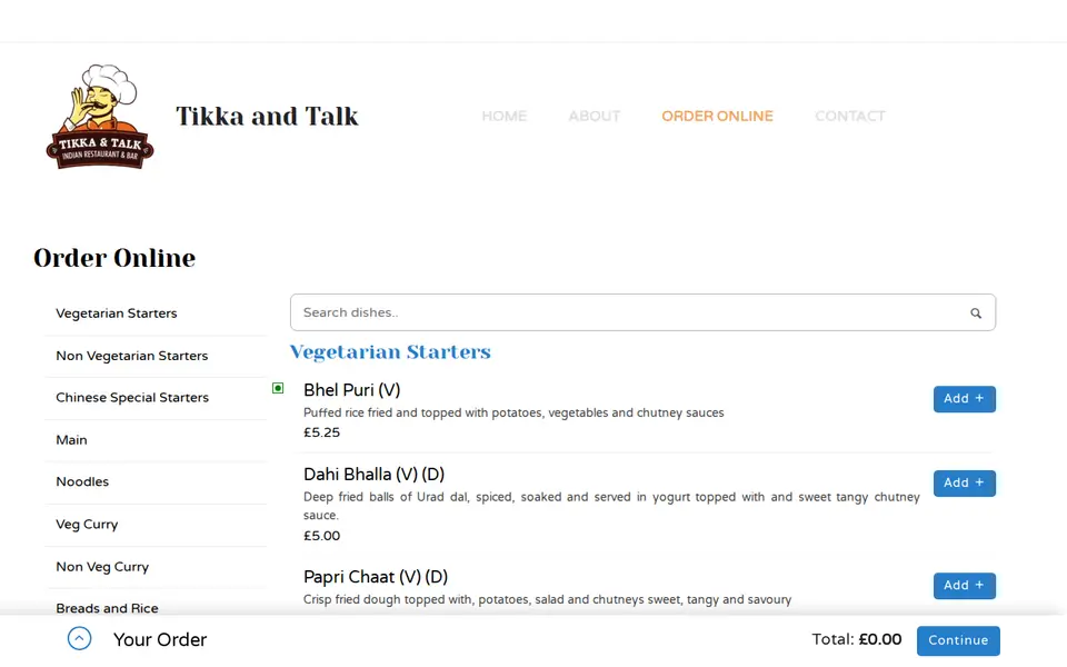 The top of tikkaandtalk.com