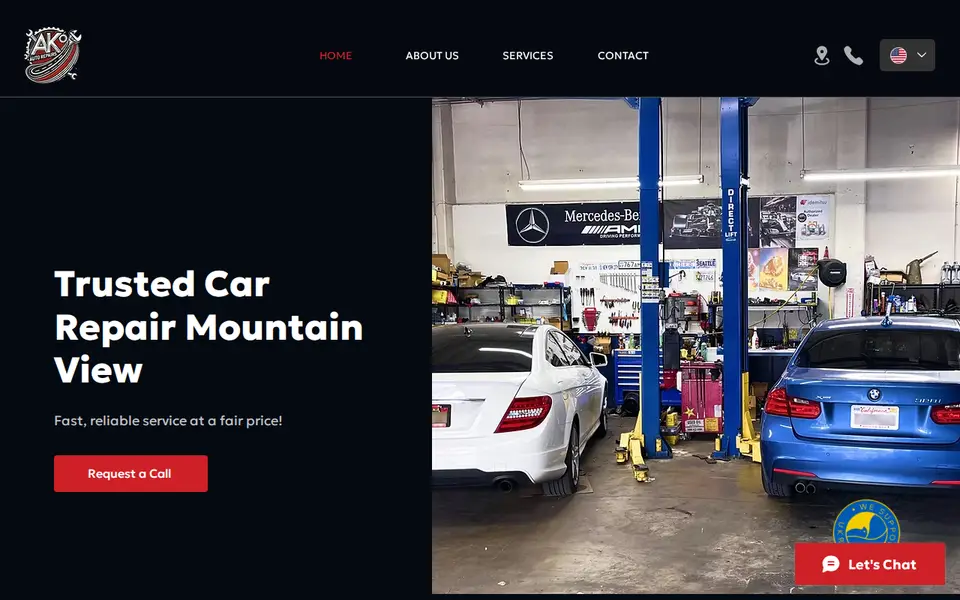 The top of akautorepairs.com
