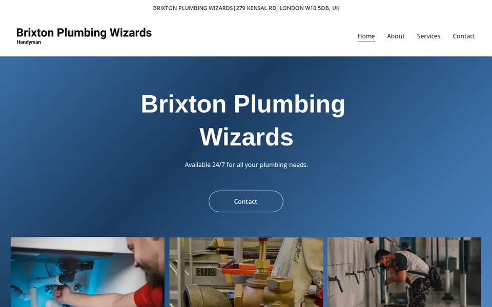 The top of brixtonplumbingwizards.xyz