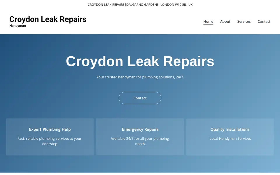 The top of croydonleakrepairs.xyz