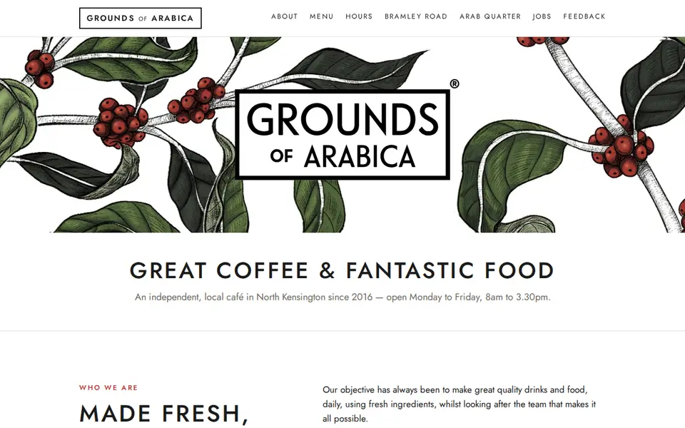 The top of groundsofarabica.com
