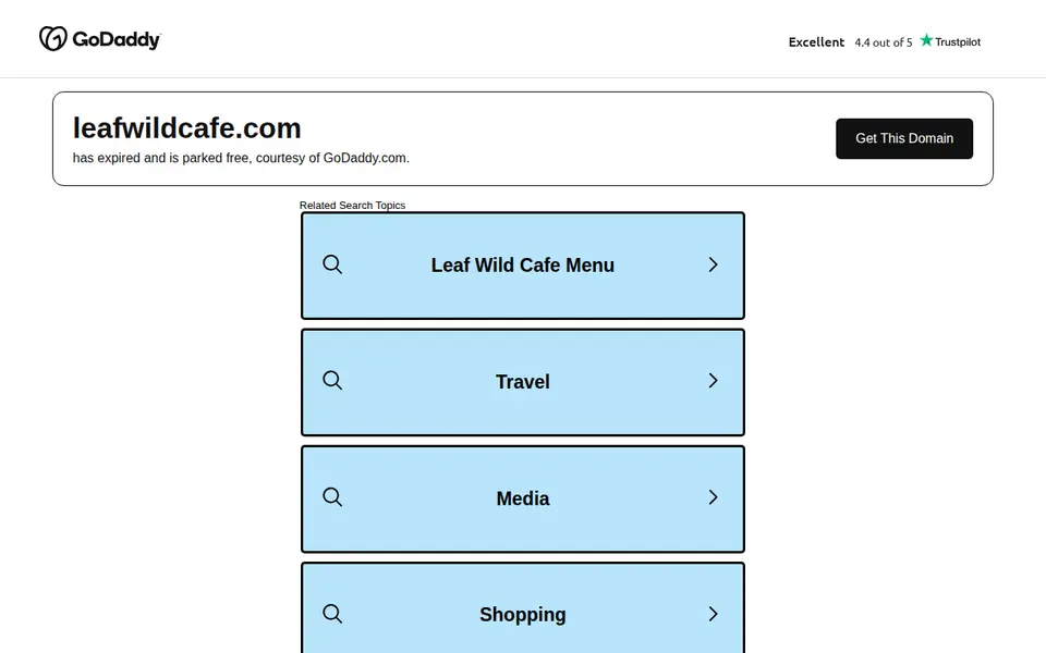 The top of leafwildcafe.com