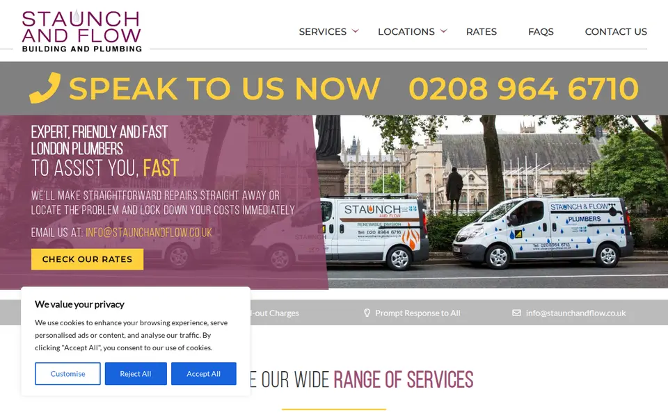 The top of london-plumber.co.uk