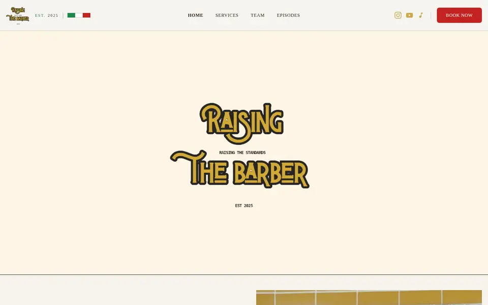 The top of raisingthebarber.com