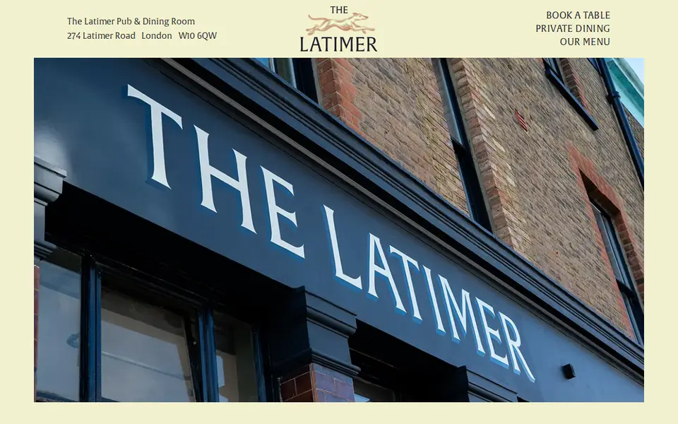 The top of thelatimer.co.uk