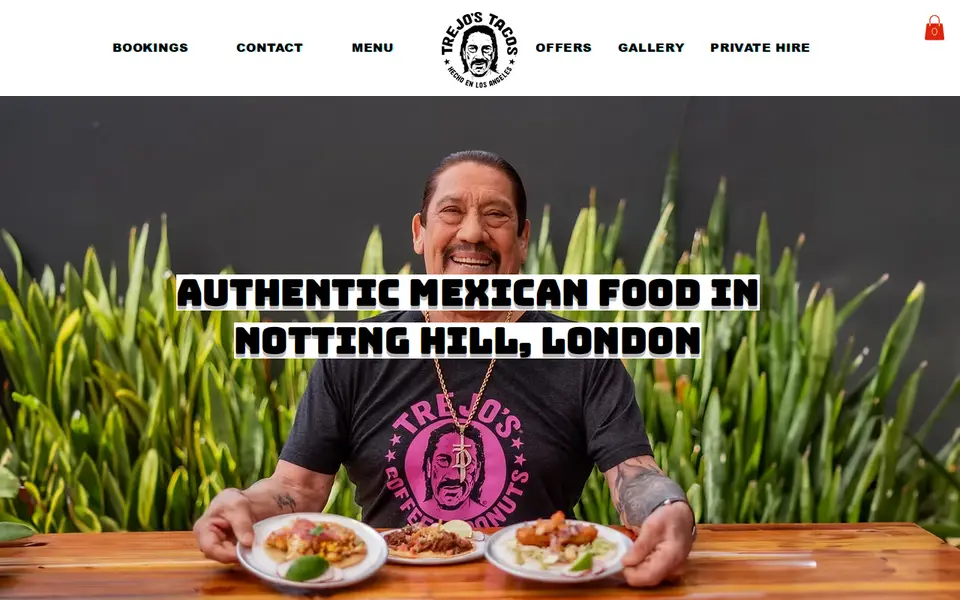The top of trejostacos.co.uk