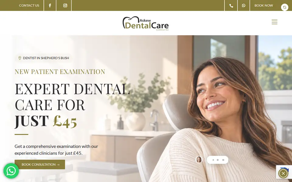 The top of askewdental.co.uk