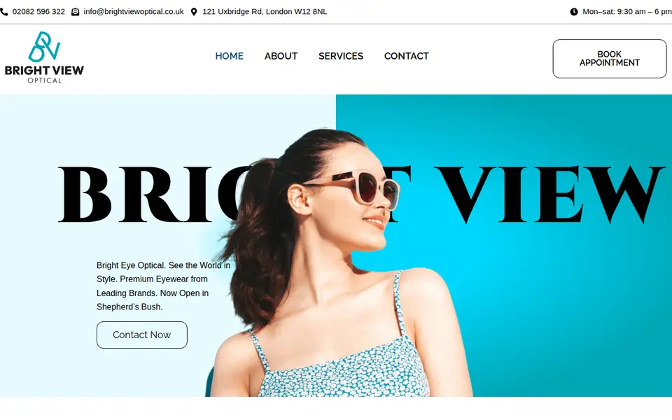 The top of brightviewoptical.co.uk