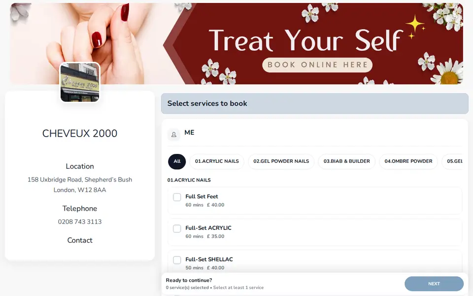 The top of appbooking.vdit.co.uk